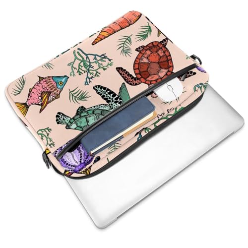 Sac ordinateur 14.5" anti-rayures imprimé océan pour protéger son PC portable