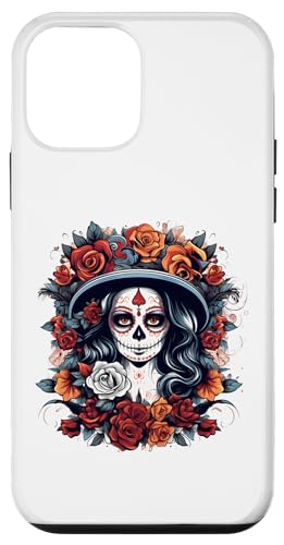 Carcasa para iPhone 12 mini Camisa Dia de Los Muertos Mujer La Catrina Día de Muertos
