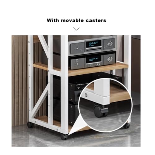 Armario para componentes de altura ajustable acabado premium de soporte HiFi 7