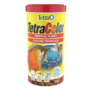 Tetra TetraColor Select Tropical Flakes 7 Ounces, Nutritionally Balanced, Premium Color-Enhancing Staple Food for All Tropical Fish, with Carotenoids to Boost Colour