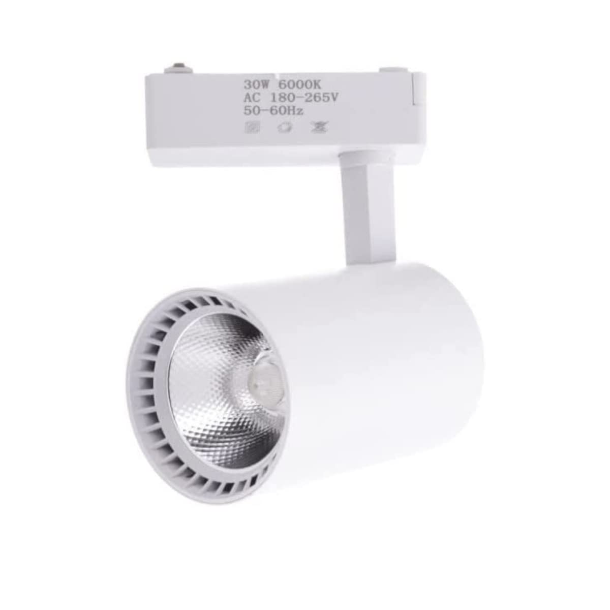 Jandei - Zestaw 2 szt. Reflektor sufitowy LED na szynę 30 W, zimna biel 6000 K, 2200 lumenów, 220 V 50-60 Hz jednofazowy, aluminium Garderoba, witryna sklepowa, sklep, biuro. Kolor czarny
