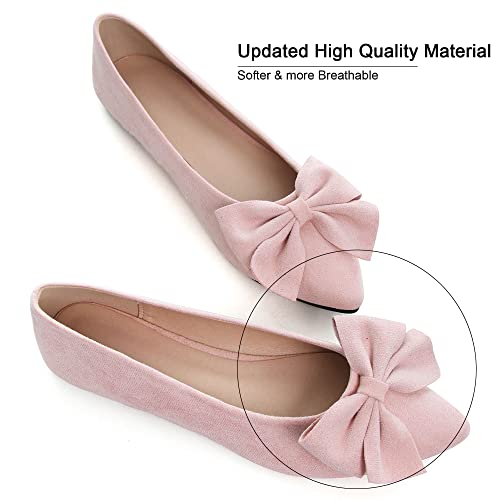 Image of Dear Time Women's Ballet Flats Dress Ballet Shoes Slip on for Office Work Comfortable Shoes