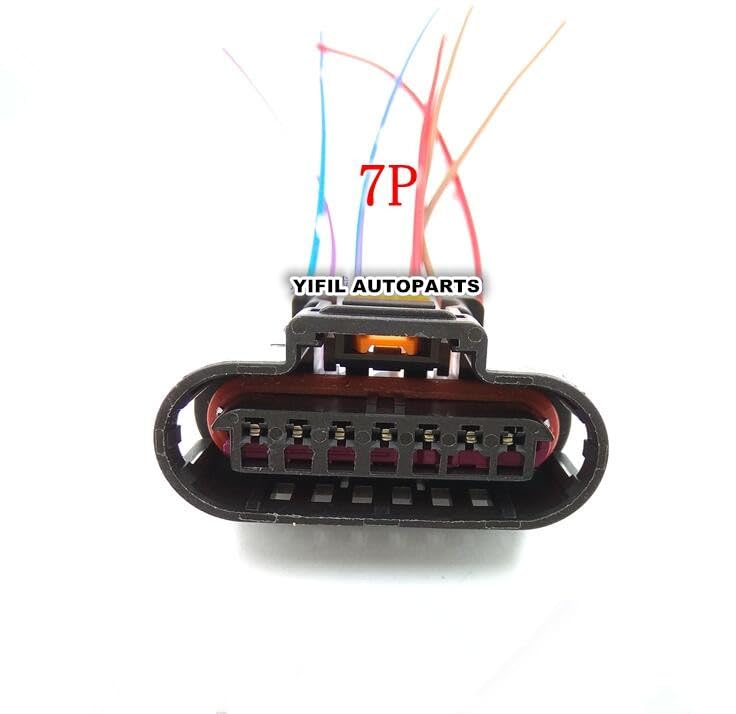 2pcs/lot 7 Pin/Way High-Voltage Ignition Coil Plug Connector Housing with Pigtail Fit for Opel Astra J for Chevrolet Cruze for Buick for GMC - (Color Name: with Pigtail)