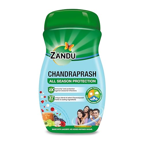 Zandu Chandraprash 900g | 2X Immunity Booster without Heat, All Season Protection Chyawanprash |Blend of 37 Ingredients | Made with Jaggery, No Added 