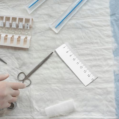 Cinta métrica desechable de papel 1 metro 100 piezas miniatura 6