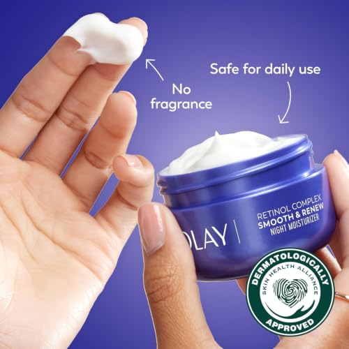 Olay Smooth & Renew Retinol Face Moisturizer, 2 oz Night Cream for Fine Lines - image 9