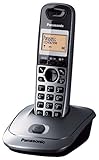 Panasonic KX-TG2511SPM - Teléfono DECT Inalámbrico (Alarma, Pantalla LCD monocroma, Capacidad de lista de direcciones: 50, Remarcado), Gris [versión importada]