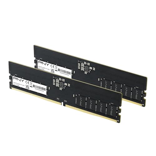 Image of PNY Performance 16GB (2x8GB) DDR5 RAM 5600MHz (PC5-44800) - CL46, 1.1V - Compatible with 5200MHz, 4800MHz - Desktop Memory Kit - MD16GK2D5560046-TB - Not Compatible with Intel 15th Gen