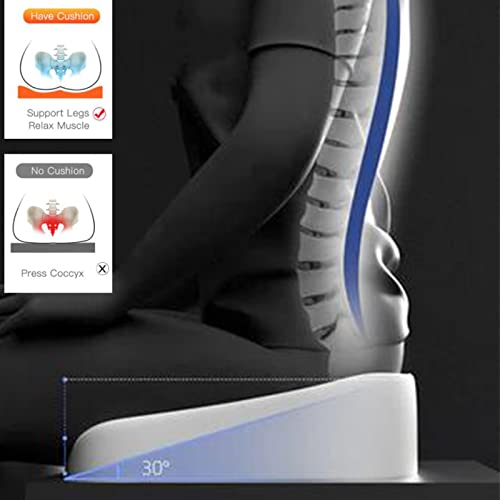 Original Daily Cushion Orthopedic Seat Pillow, Orthopedic Memory Foam Seat Cushion, Orthopedic Seat Cushion For Sitting, Non Slip Back Pain Relief Chair Pad (Gray) #TOP1