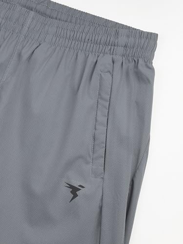 Image of TECHNOSPORT Men's Solid Slim Fit Sports Track Pants with TS LYTRA | Quick-Dry, Moisture-Wicking, UPF 50+ & Odour-Resistant Activewear for Gym, Running & Training