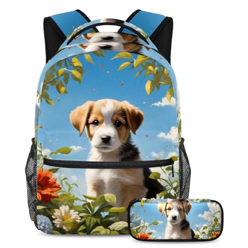 Sac à dos enfants avec trousse assortie parfait pour l'école et les sorties du week-end