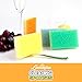 LAUNDRYLUX Scrub Sponge, Dual-Sided Temperature-Responsive Scrubber - Non-Scratch - Multipurpose Dish Sponges for Kitchens, Bathrooms, and Outdoor Use - 4 Pack