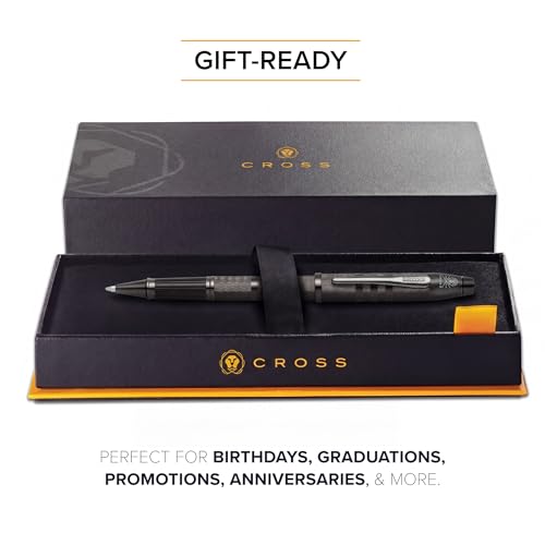 Image of Cross Century II Classic Black Rollerball Pen - Sophisticated Luxury Writing Instrument with Smooth Ink Flow for Professionals and Gift Giving (Midnight Black)