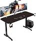 AuAg Gaming Tisch 140 cm Höhenverstellbarer Gaming Schreibtisch