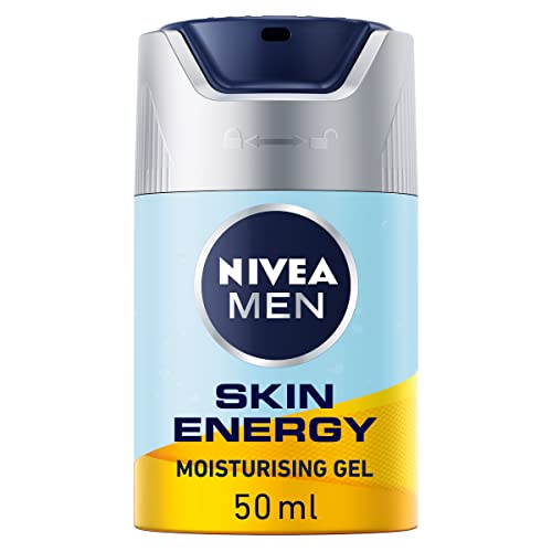 NIVEA MEN Skin Energy Refreshing Face Gel (50 ml), Invigorating Moisturiser for Men Infused with Vitamins, Men's Skin Care Essentials