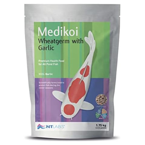 NT Labs Medikoi Wheatgerm with Garlic 3kg Pond Fish Pellet Food Cover