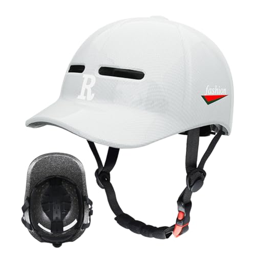 Casco De Ciclismo para Adultos - Casco De Bicicleta para Adultos Hombres Ciclismo Protección Solar Gorra De Béisbol,Protector De Cabeza Ventilación para Jóvenes Hombres Mujeres Ciclismo De Carretera