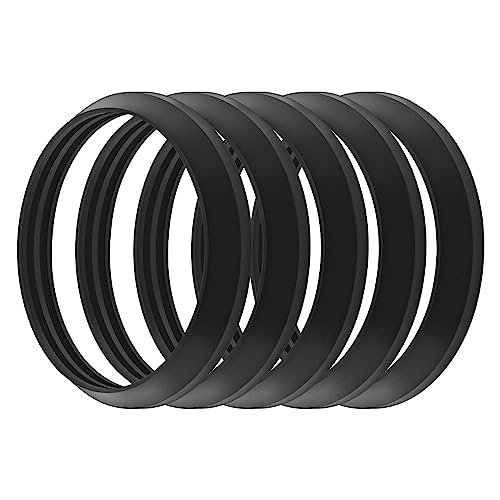 eMagTech 5PCS Tapered Waste Trap Washer Repair Compression Seal Rubber Outlet Washers for 1 1/2" Sealing Joints & Pipes Kitchen Flush Pipes Garden and Outdoor Water Pipes