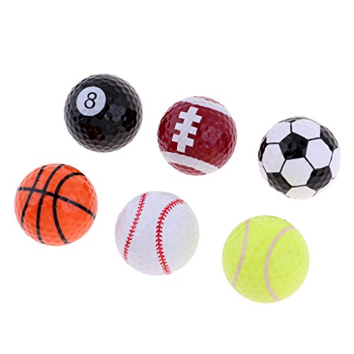 LEIPUPA Presente Da Bola Das Bolas De Golfe Dos Esportes Da Novidade De 6pcs Para O Treinamento Exte