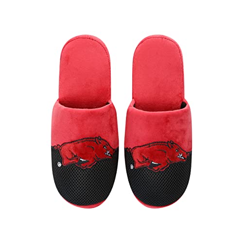 Image of FOCO Oklahoma Sooners NCAA Mens Team Logo Staycation Slippers