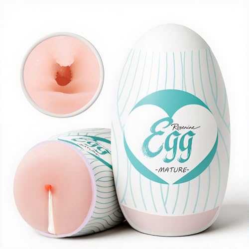 Image of Egg Male Masturbators for Penis Training,Textured Stroker Pocket Pussy Stretchable Stimulator Sleeve with Strong Suction, Realistic Portable Anal Sex Toys for Men（Anal Version）