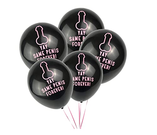 Luftballon Set Junggesellinnenabschied | Penis-Ballon Deko JGA | Heiraten Dekoration | Mr. Mrs | Penisballon | Braut | for ever | schwarze Ballons | Latexballon | Party | Partyballon