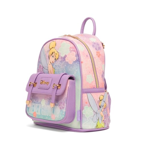 Image of Wondapop Disney Tinker Bell Never Grow Up 11 inch Vegan Leather Mini Backpack