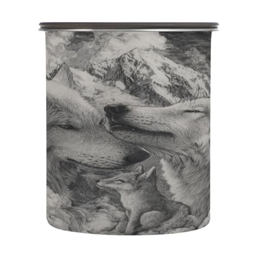 Envase para café de acero inoxidable 900 ml con tapa hermética