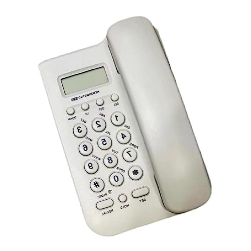 Téléphone fixe filaire de bureau avec écran LCD et rappel pour maison