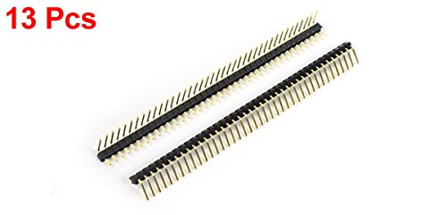 uxcell conector header 40 pines ángulo derecho miniatura 2