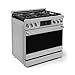 Gordon Ramsay by THOR Kitchen 36 Inch Professional Gas Range with Tilt Panel Touch Control in Stainless Steel