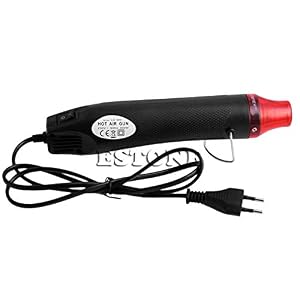 Heat Gun Shrink Hot Air Temperature 220V 300W Electric Power Nozzles Tool Black