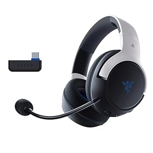 Razer Kaira HyperSpeed (PlayStation Licensed) - Drahtloses Gaming-Headset für PlayStation - 2, 4 HyperSpeed und Bluetooth (Triforce 50mm, HyperClear-Mikrofon, USB, plattformübergreifend) Weiß