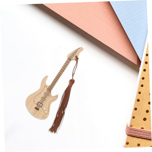 Marque-pages guitare créatifs OSALADI avec pompons pour la lecture