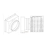 RDP Square to Round Transition Box (18 x 18 x 16)
