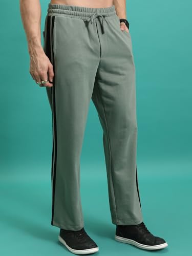 Image of Highlander Men's Solid Trackpants | Relaxed Straight fit|Knitted| Track Pants | Track Pants for Men | Men Track Pant | Men Track Pant Stylish | Sports | Gym wear