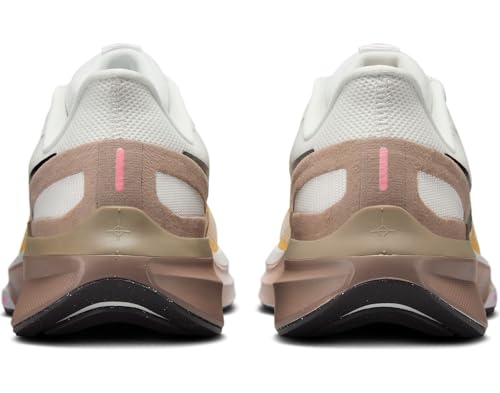 Nike Structure 25 Women's Road Running Shoes (DJ7884-110, Summit White/Mink Brown/Varsity Maize/Black)3