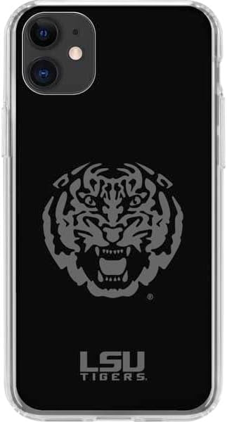 Skinit Clear Phone Case Compatible with iPhone 11 - Officially Licensed LSU Geaux Tigers Design