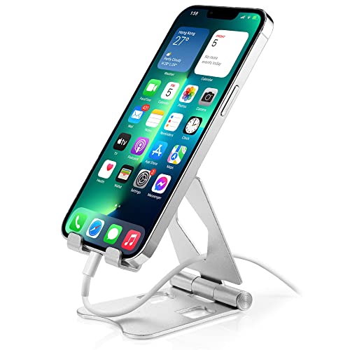 Supporto Regolabile Per Telefono Da Tavolo In ABS - Pieghevole, Antiscivolo, Per Smartphone 4-8 Pollici