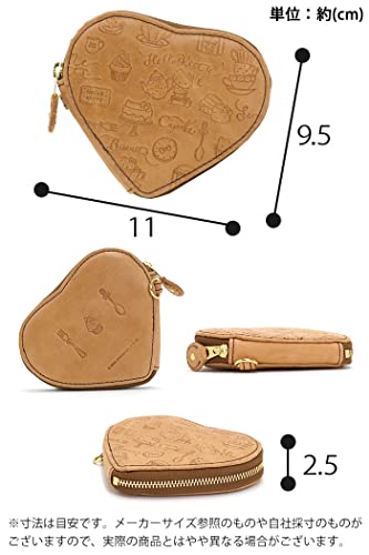 Sanrio Hello Kitty Fresh No.87070 Genuine Leather Coin Case, Coin Purse, Mini Wallet, Cowhide Leather, Women's, Pink, Height 3.7 X Width 4.3 X Thickness 1.0 Inches (9.5 X 11 X 2.5 Cm), Safety Pink #TOP3