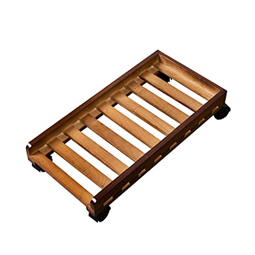 CPU Stand CPU Bracket with Pulley Desktop Host Bracket Printer Bracket Wooden Floor PC Bracket Rack Suitable for Most PCs Computer Tower Stand (Size : B)