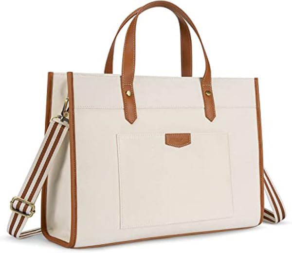 Womanix Laptop Tote Bag Canvas Laptop Bag 14 inch Work Shoulder Bags Casual Briefcase Handbag for Travel, Office, College (0042) (B0CN5WQHHF) Amazon Price History, Amazon Price Tracker