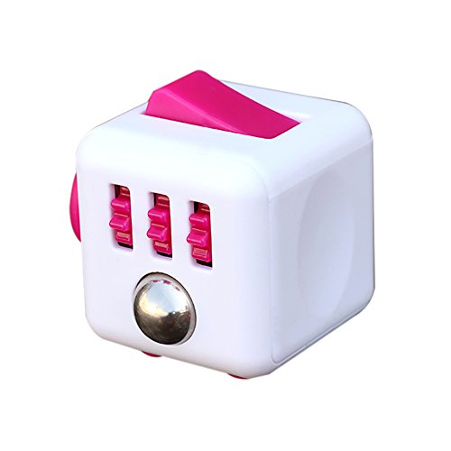 Balai Fidget Cube Toy Anxiety Attention Stress Relief for Children and Adults (Pink) Balai Fidget Cube Toy Anxiety Attention Stress Relief for Children and Adults (Pink)