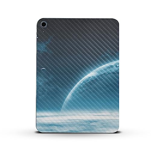 Image of MightySkins Carbon Fiber Skin Compatible with Apple iPad 10.9 inch 10th Gen (2022) Full Wrap Kit - Outer Space | Protective, Durable Textured Carbon Fiber Finish | Easy to Apply | Made in The USA