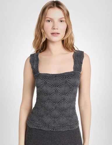Free People Women's Love Letter Cami, Black, M-L