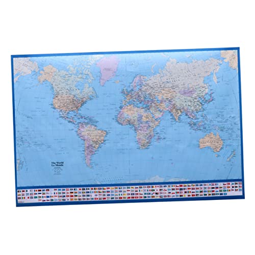 COOPHYA Manta De Tapiz Mapa Del Mundo De Geografía Carteles Educativos Para El Aula Póster Mapa...