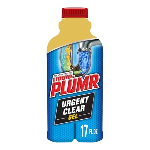 Comparison: Best Drain Cleaner For Kitchen Sink Standing Water 4 Liquid-Plumr Industrial Strength Urgent Clear, Liquid Drain Cleaner, 17 Ounces