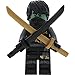 Produktbild LEGO Ninjago Minifigur Cole als Geist - Skybound aus Set 70593 mit 2 GALAXYARMS Schwertern