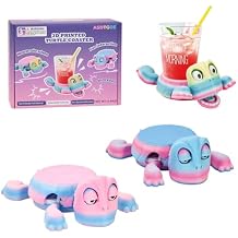 3D Printed Funny Turtle Coasters - Colorful Wacky Turtle Coaster Stress Relief Toys, Desktop Decorations for Home, Office, Party, One Piece Elegant Iridescent