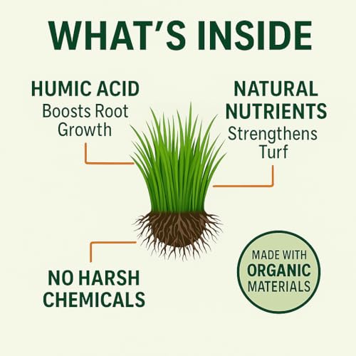 GS Plant Foods Green Envy Liquid Lawn Food – Fall & Winter Lawn Prep Fertilizer for Strong Roots and Resilient Grass, Suitable for Organic Growing (1 Gallon)